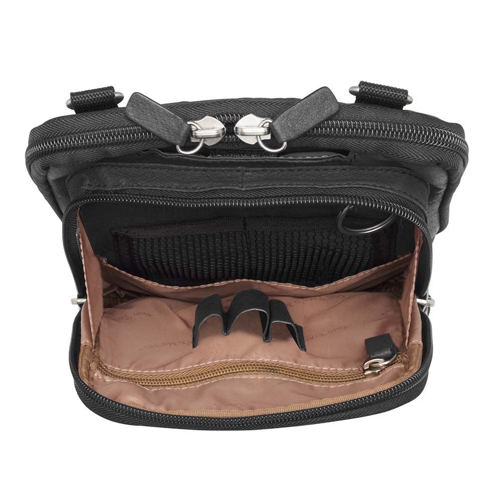 Gun Tote'n Mamas Crossbody Shoulder Pouch Concealed Carry Bag Leather