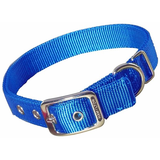 Hamilton Nylon Dog Collar in Blue, 1-In x 32-In