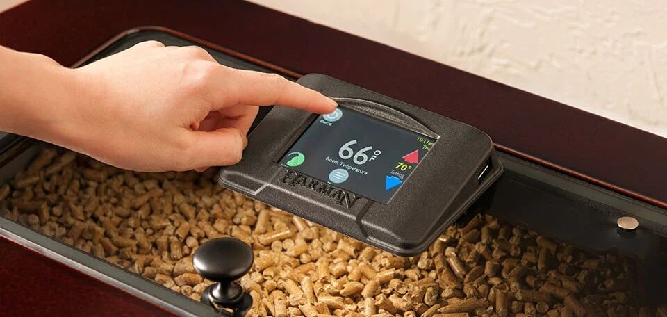 Harman Accentra52i-TC Pellet Insert In Porcelain Majolica Brown, 20-In