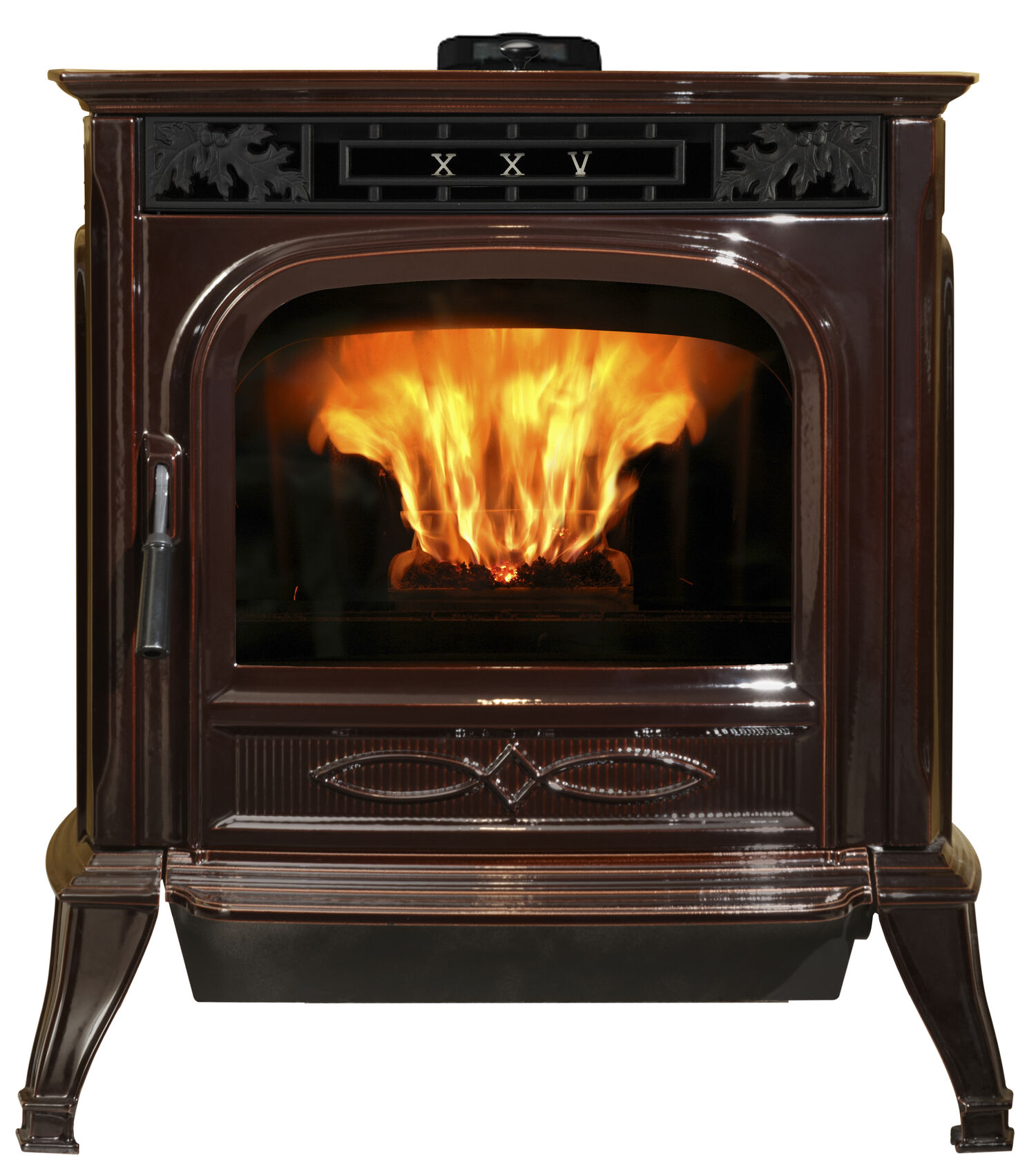Harman XXV-TC Pellet Stove In Porcelain Majolica Brown