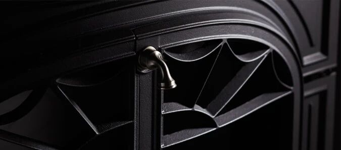 Vermont Castings Defiant Wood-Burning Stove In Majolica Brown Enamel