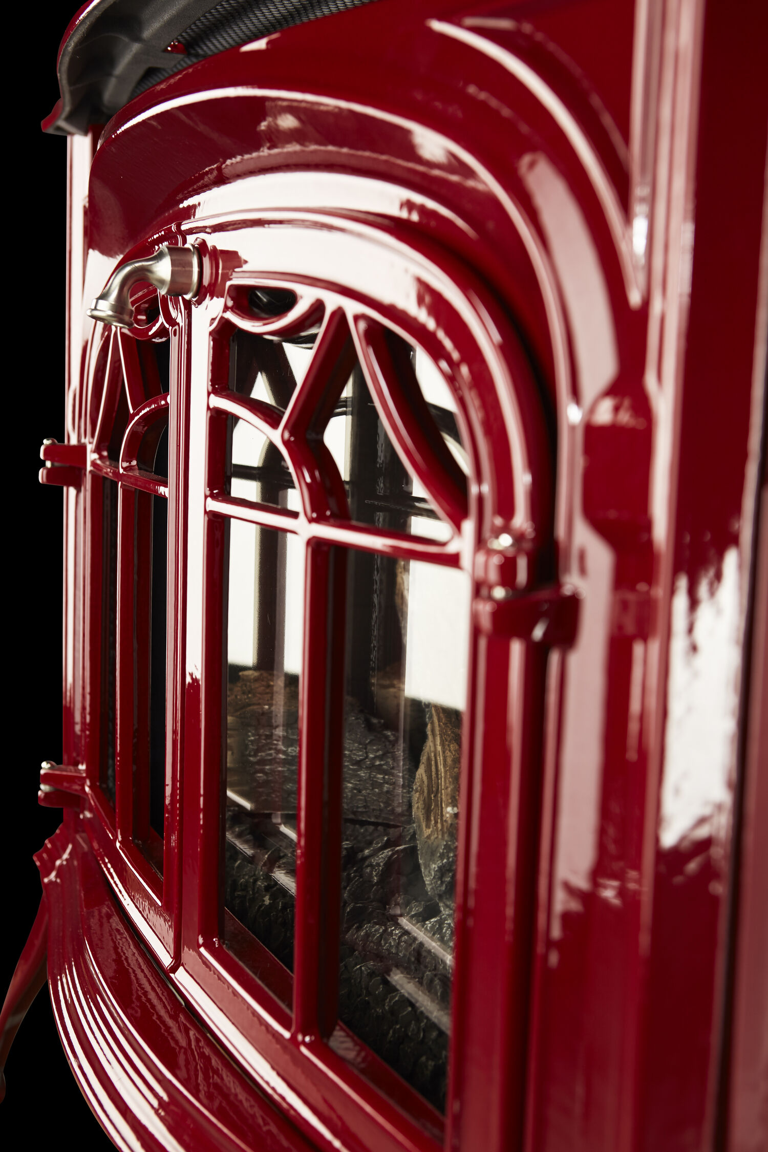 Vermont Castings Radiance Direct Vent Gas Stove In Bordeaux Enamel