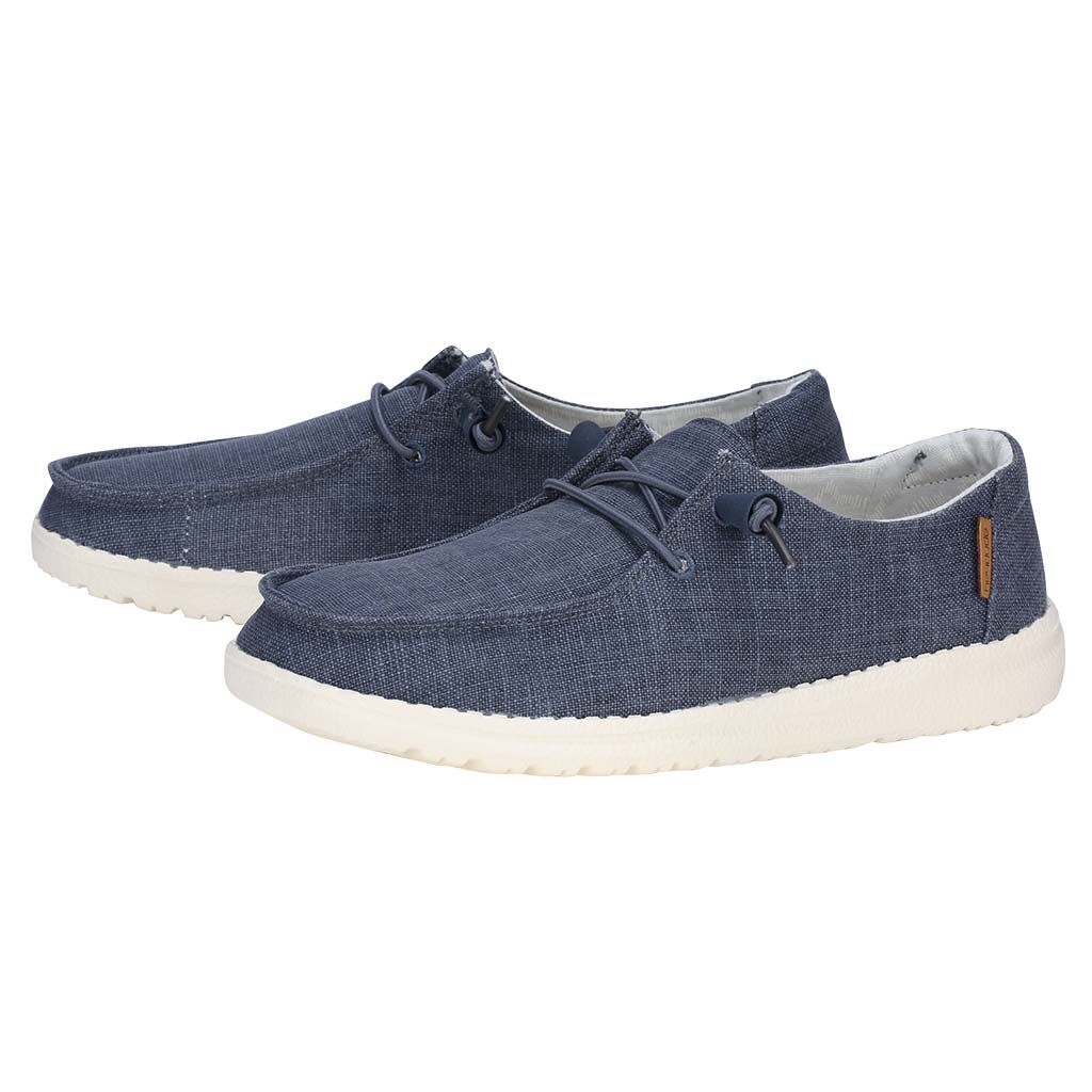 Women's Wendy Chambray Moc in Navy White