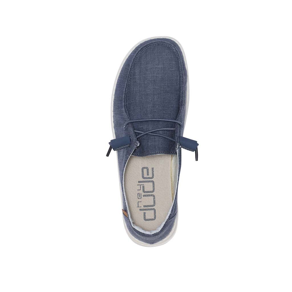Women's Wendy Chambray Moc in Navy White
