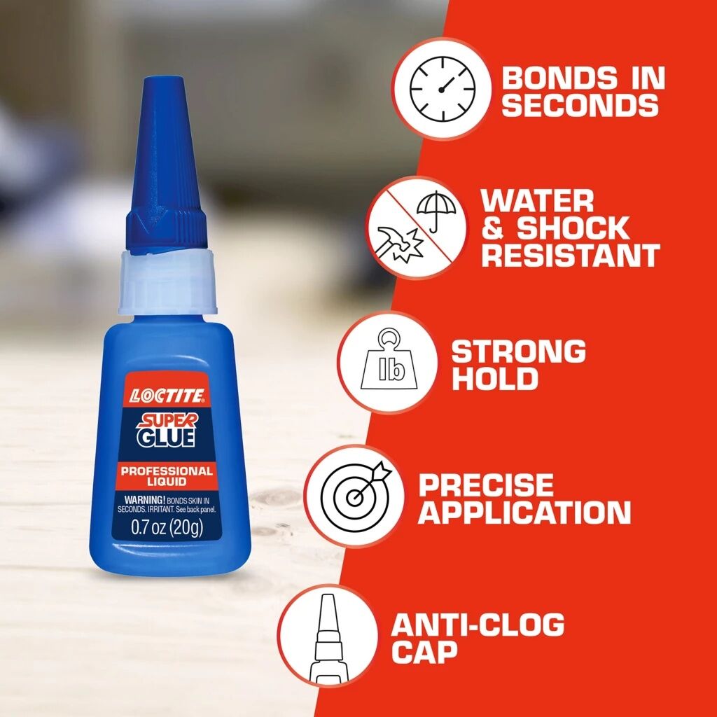 Loctite Super Glue Liquid Professional, 0.7-Oz