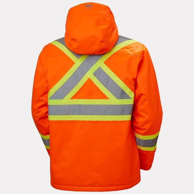 Helly Hansen Men's Alta Hi Vis Waterproof Insulated Winter Jacket CSA in Orange