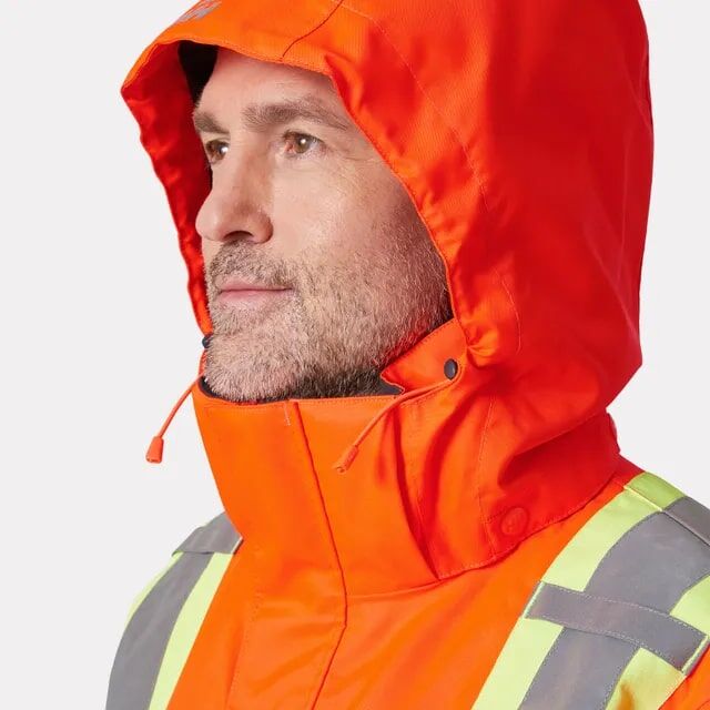 Helly Hansen Men's Alta Hi Vis Waterproof Insulated Winter Jacket CSA in Orange