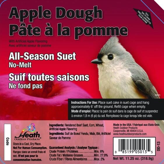 Heath Apple Dough Suet Cake, 11.25-Oz
