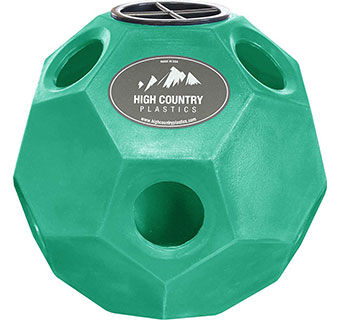 High Country Plastics Hay Play Horse Feeder In Forest Green