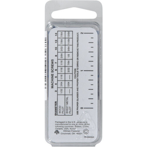 Hillman Zinc Round Head Combination Machine Screw, #6-32 X 3/8-In
