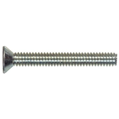 Hillman Zinc Flat Head Phillips Machine Screws, #10-24 x 2-1/2-In, 10-Pk