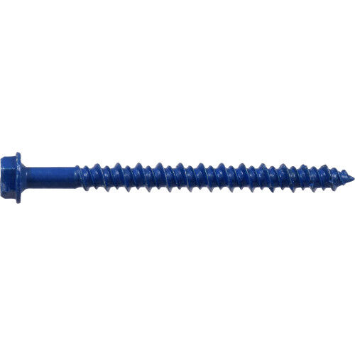 Hillman Slotted Hex Washer Head Tapper Concrete Screw Anchors, 3/16-In X 2 1/4-In, 4-Pk