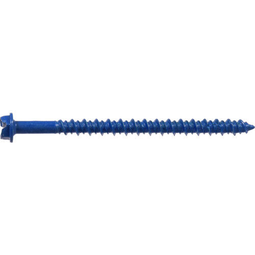 Hillman Slotted Hex Washer Head Tapper Concrete Screw Anchors, 3/16-In X 2 3/4-In, 4-Pk