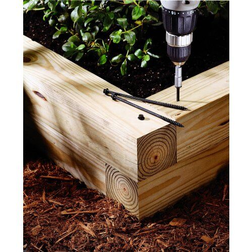 Hillman Power Pro Timber-Tite Landscape Screws, 1/4-In X 6-In, 50-Pc