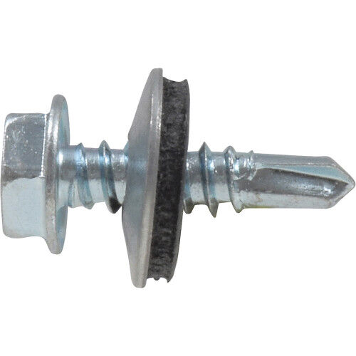 Hillman Washer Head Self Drilling Screws, 1/4-14 X 3-In