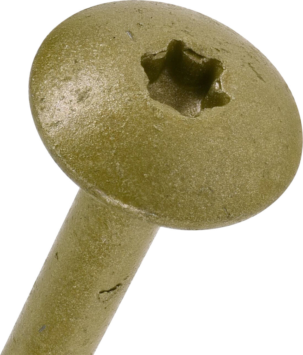 Hillman Power Pro Bronze Star Drive Construction Lag Screws, 5/16-In - 18 x 10-in, 15-Pc