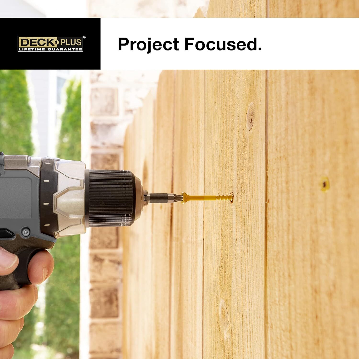 Hillman Deck Plus  Stainless Steel Coated Exterior Wood Screws, #8 x 1 5/8-In, 1-Lb