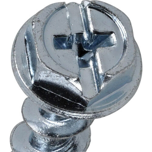 Hillman Borefast Zinc Phillips Hex Washer-Head Screw Anchors, 1-1/2-In, 6-Pk