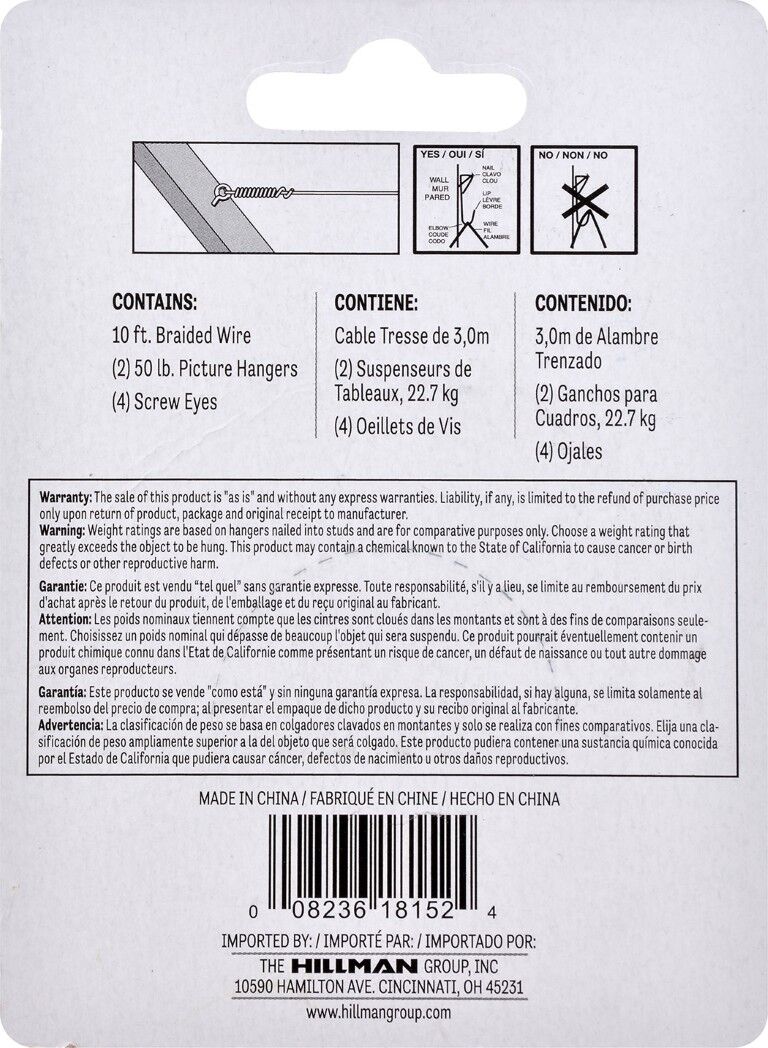 Hillman Picture Hanging Kit, 2-Pk