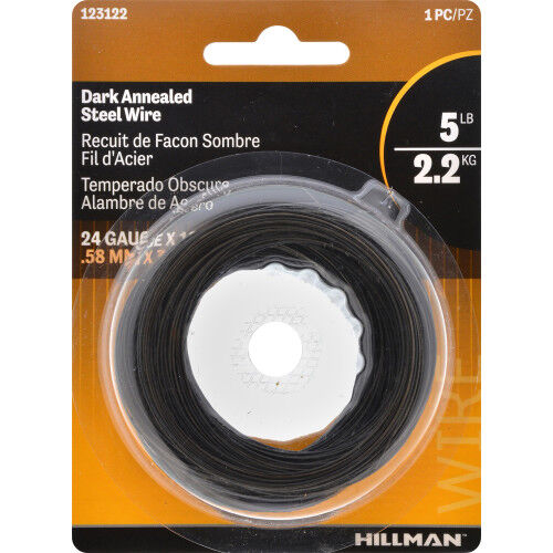 Hillman Dark Annealed 5-Lb Hobby Wire, #24 X 100-Ft