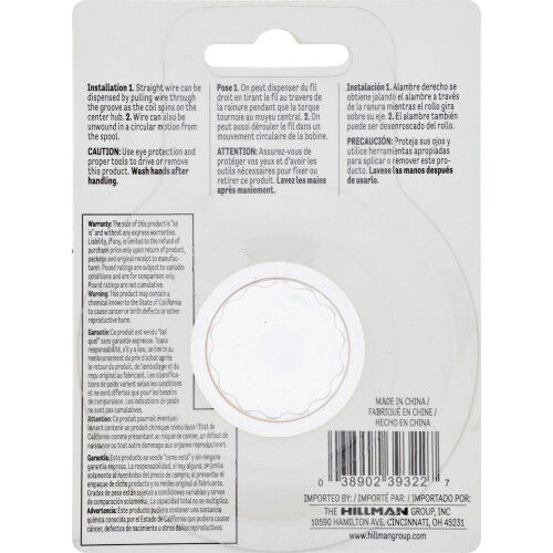 Hillman Copper Hobby Wire, #22 X 75-Ft, 5-Lb