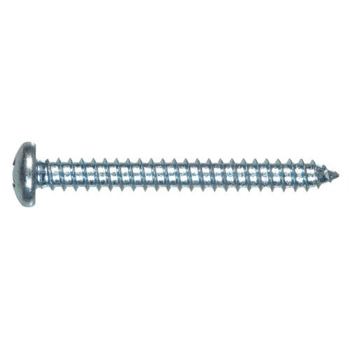 Hillman Zinc Pan Head Phillips Sheet Metal Screw, #10 X 2 1/2-In, 25-Pk