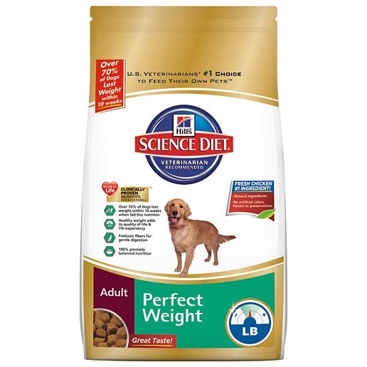 Hill's Science Diet Perfect Weight Chicken Recipe Adult Dry Dog Food, 15-Lb Bag 