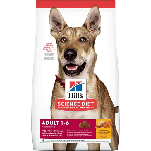 Hill's® Science Diet® Adult Chicken & Barley Recipe Dog Food, 15-Lb