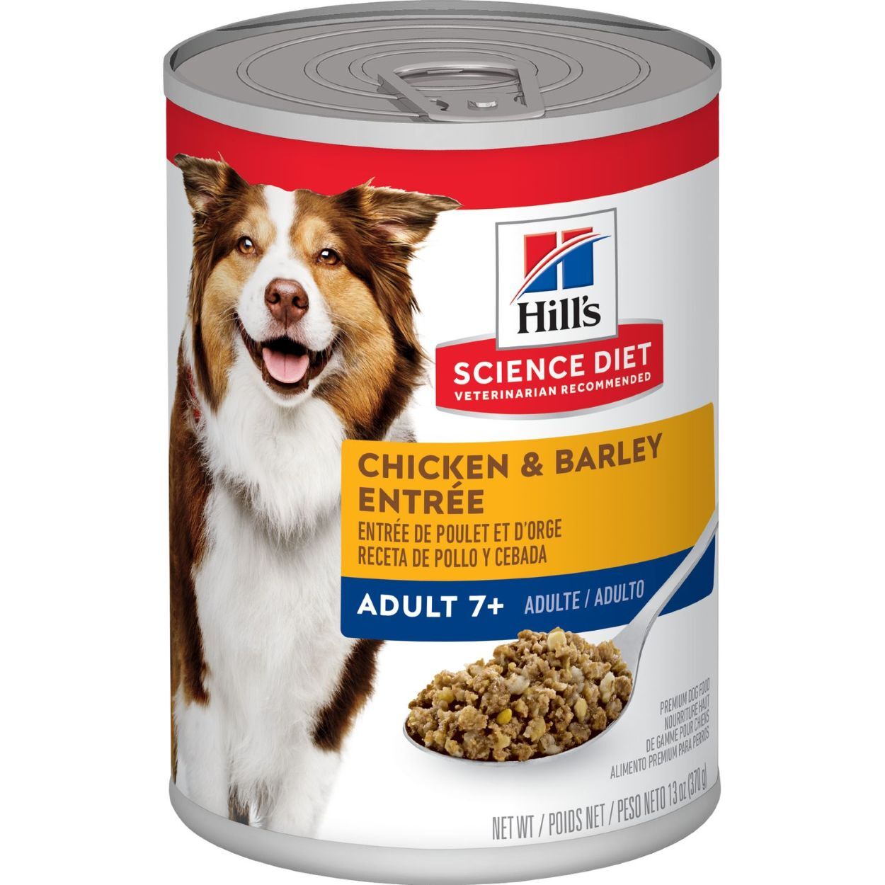 Hill's Science Diet Adult 7+ Chicken & Barley Entrée Dog Food, 13-Oz