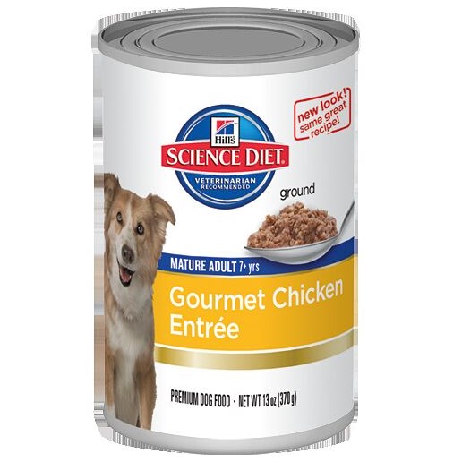 Hill's Science Diet Chicken & Barley Entrée Adult 7+ Wet Dog Food, 13-Oz Can 