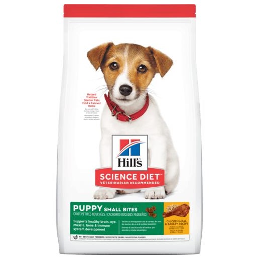 Hill's Science Diet Small Bites Chicken & Barley Puppy Dry Dog Food, 4.5-Lb Bag 