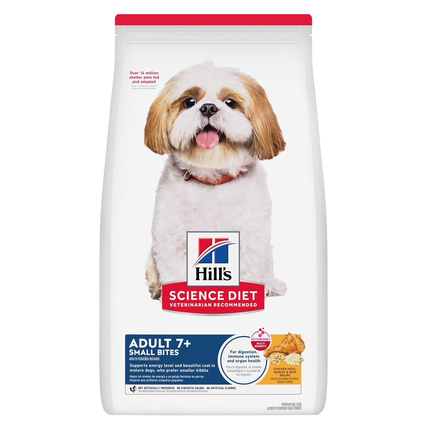 Hill's Science Diet Adult 7+ Small Bites Chicken Meal, Barley & Rice Recipe Dog Food, 5-Lb