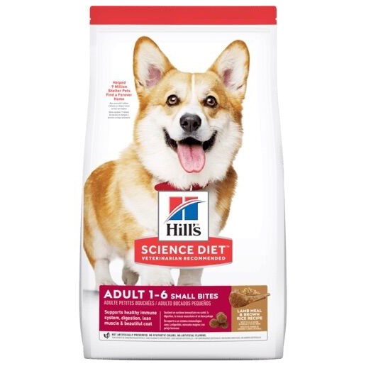 Hill's Science Diet Small Bites Lamb & Brown Rice Adult Dry Dog Food, 4.5-Lb Bag 