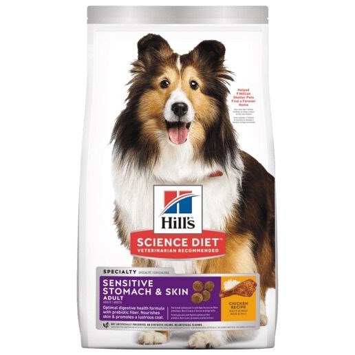 Hill's Science Diet Sensitive Stomach & Skin Chicken Adult Dry Dog Food, 30-Lb Bag 