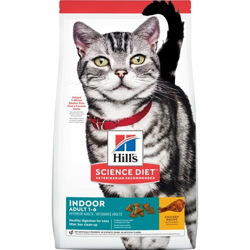 Hill's® Science Diet® Chicken Recipe Indoor Adult Dry Cat Food, 15.5-Lb