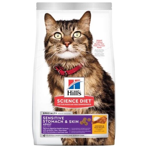 Hill's® Science Diet® Adult Sensitive Stomach & Skin Cat Food, 15.5-Lb