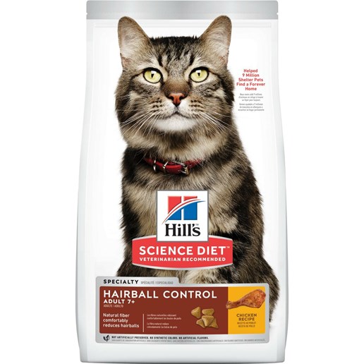 Hill's® Science Diet® Adult 7+ Hairball Control Cat Food, 7-Lb