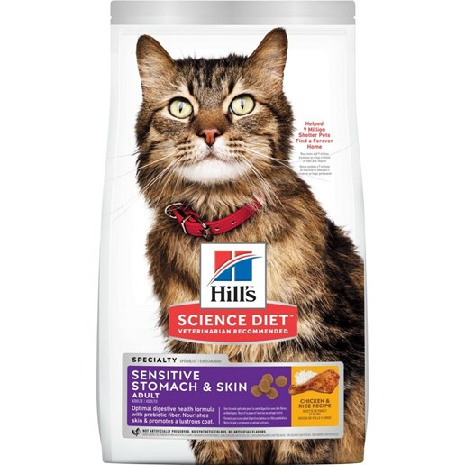 Hill's® Science Diet® Adult Sensitive Stomach & Skin Cat Food, 7-Lb