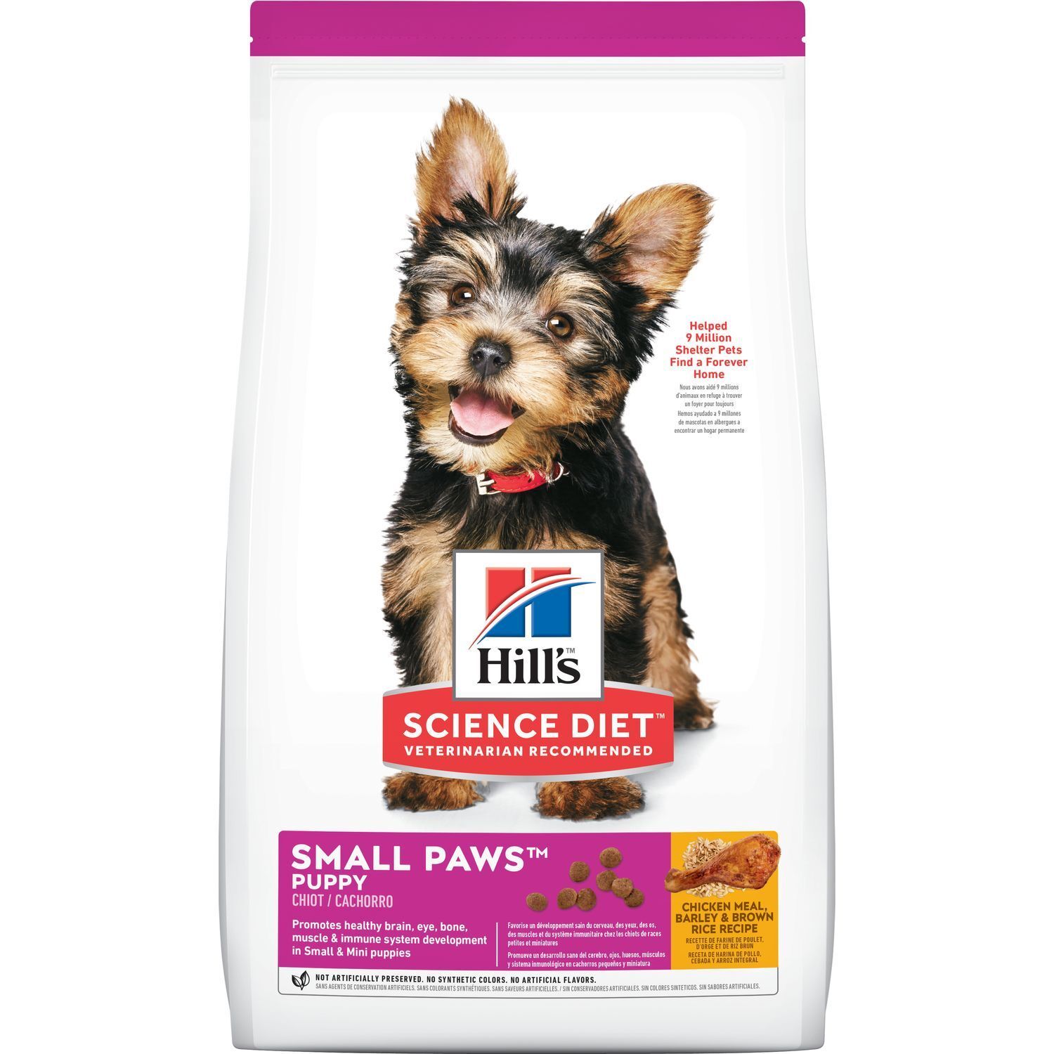 Hill's Science Diet Puppy Small & Mini Chicken & Brown Rice Recipe Dog Food, 4.5-Lb