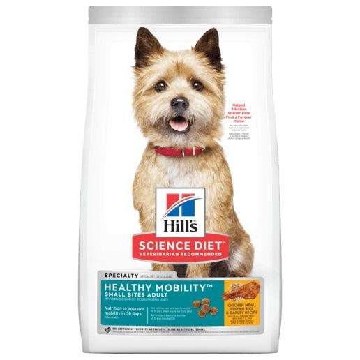 Hill's Science Diet Healthy Mobility Small Breed Chicken Rice Barley Adult Dry Dog Food, 30-Lb Bag 
