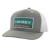 Men's Hooey Horizon Turquoise Patch Trucker Cap in Grey