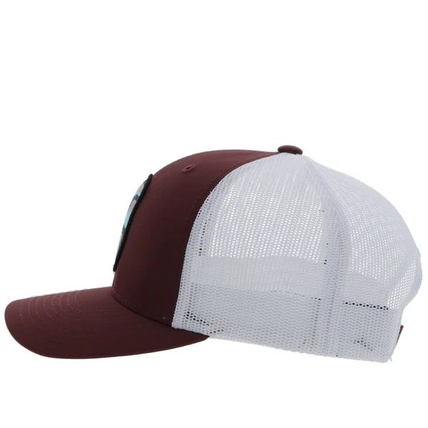 Hooey Men's Cheyenne Snapback Hat in Maroon