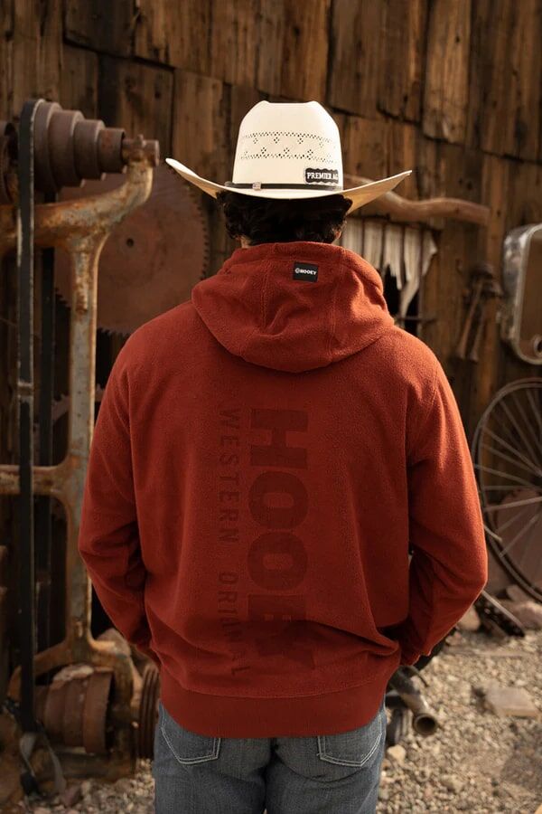 Hooey Men's Shadow Logo On Back Hoody