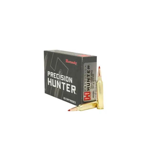 Hornady Precision Hunter 7mm Rem Mag, 162 Grain ELD-X Rifle Ammo, 20-Rd