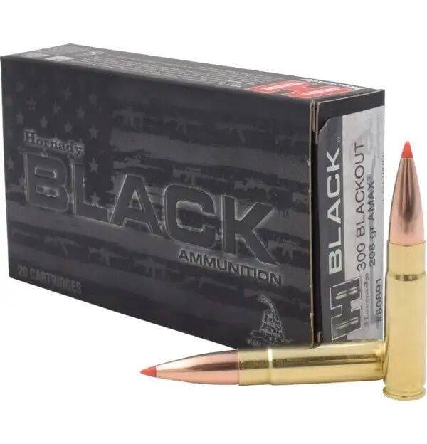 Hornady Black .300 Blackout, 208 Grain A-Max Rifle Ammo, 20-Rd