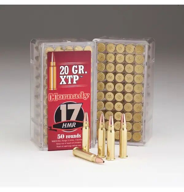 Hornady Varmint Express Rimfire .17 HMR, 20 Grain HP XTP Rifle Ammo, 50-Rd