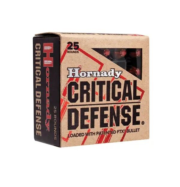 Hornady Critical Defense .38 Special, 110 Grain FTX Pistol Ammo, 25-Rd