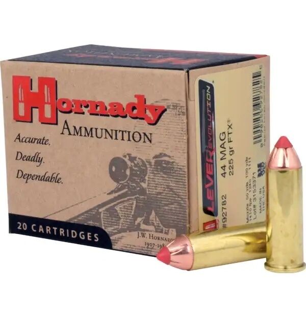 Hornady LEVERevolution .44 Rem Mag, 225 Grain FTX Pistol Ammo, 20-Rd
