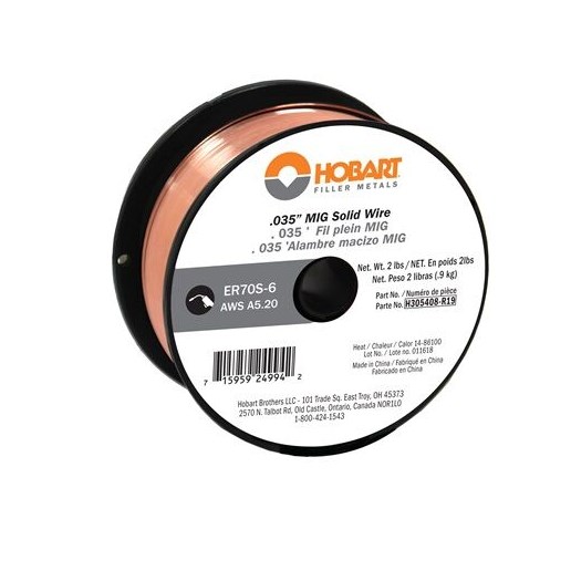 ER 70S-6 Carbon Steel Solid Wire .035 - 2-Lb Spool