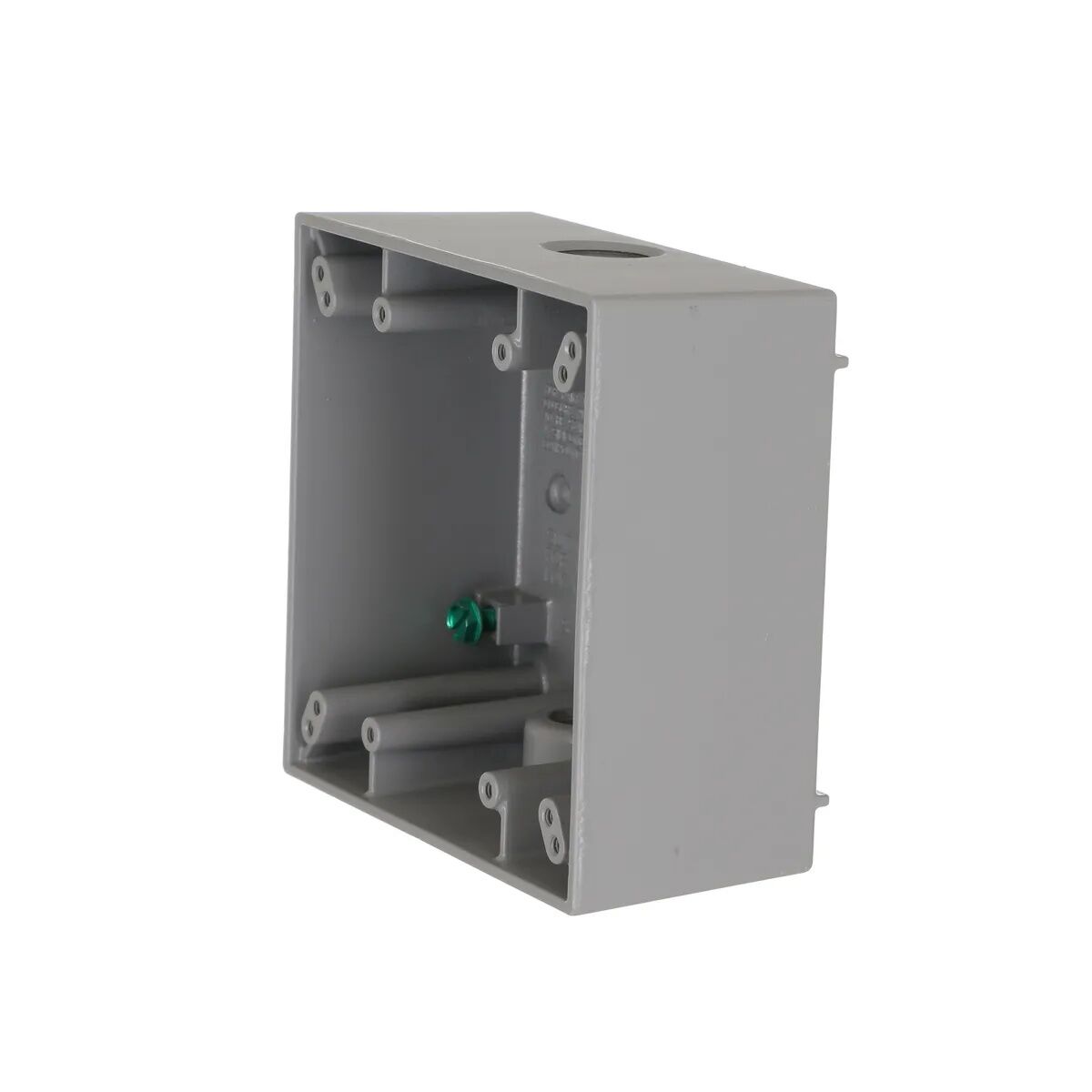 Bell Outdoor 2-Gang Gray Weatherproof Box Woth 3 Knockouts